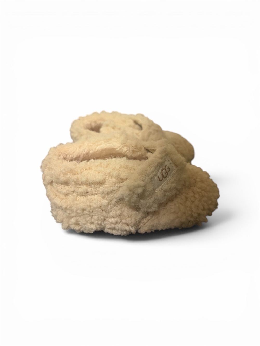 UGG Kids Cream Shearling Bootie Slippers